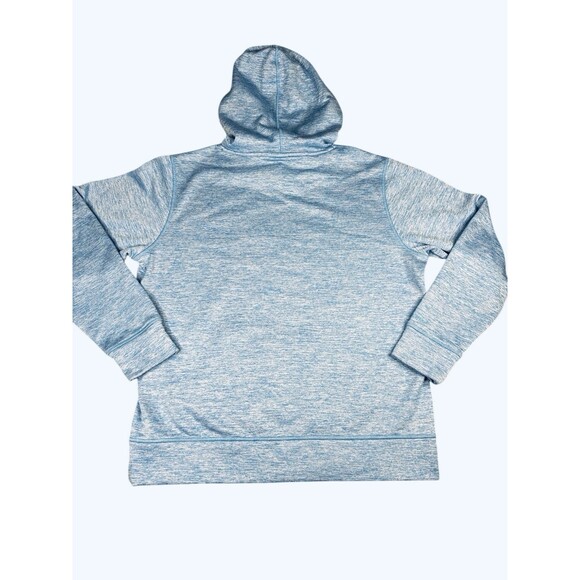 Under Armour Storm Women’s Hoodie Blue Orange Colorway Large Kangaroo Pocket - Picture 7 of 9